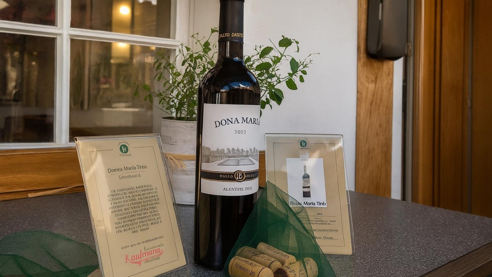 Dona Maria Viognier und Dona Maria Tinto am Weinbuffet
